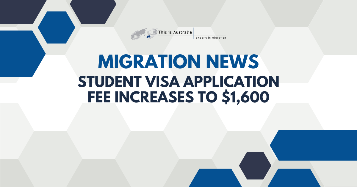 Featured image for “Student Visa Application Fee Increases”